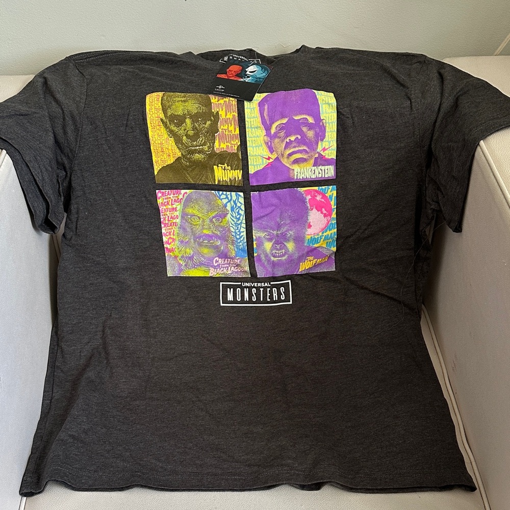 Universal Monsters Graphic Tee - Charcoal